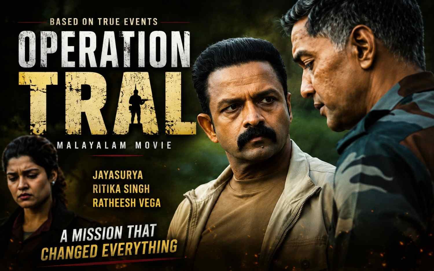 Operation Tral (Malayalam) | Jayasurya | Ritika Singh | Ratheesh Vega