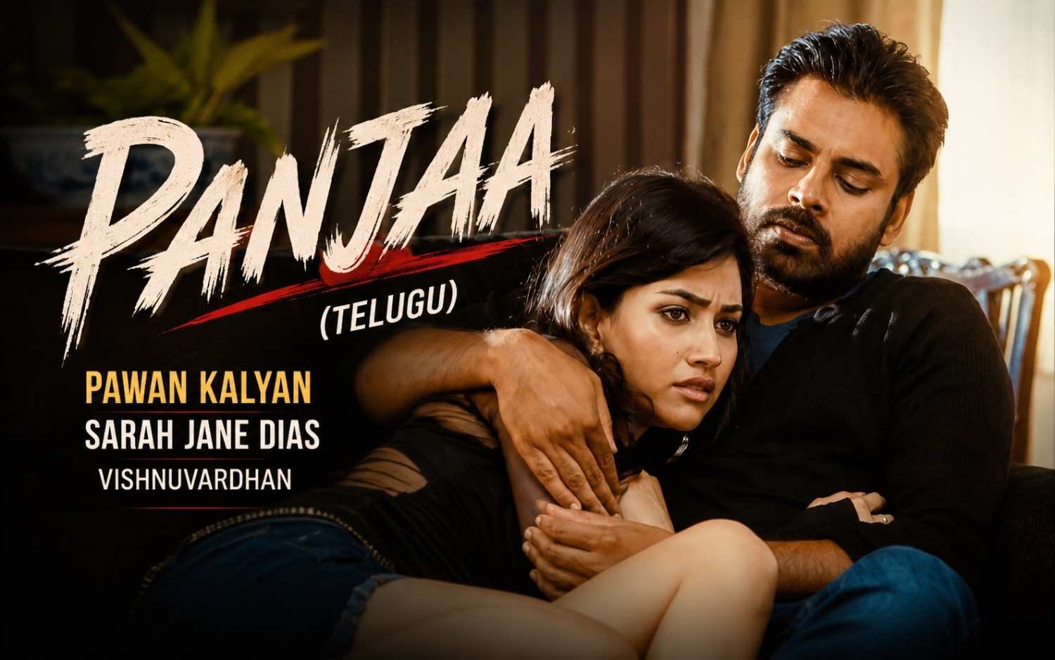 Panjaa (Telugu) | Pawan Kalyan | Sarah Jane Dias | Vishnuvardhan