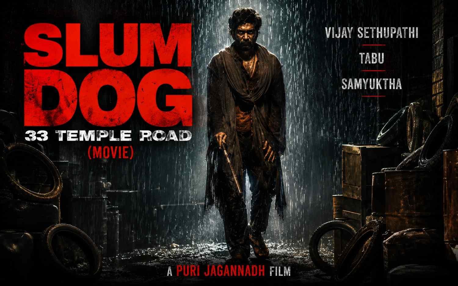 SlumDog - 33 Temple Road (Movie) | Puri Jagannadh | Vijay Sethupathi | Tabu | Samyuktha